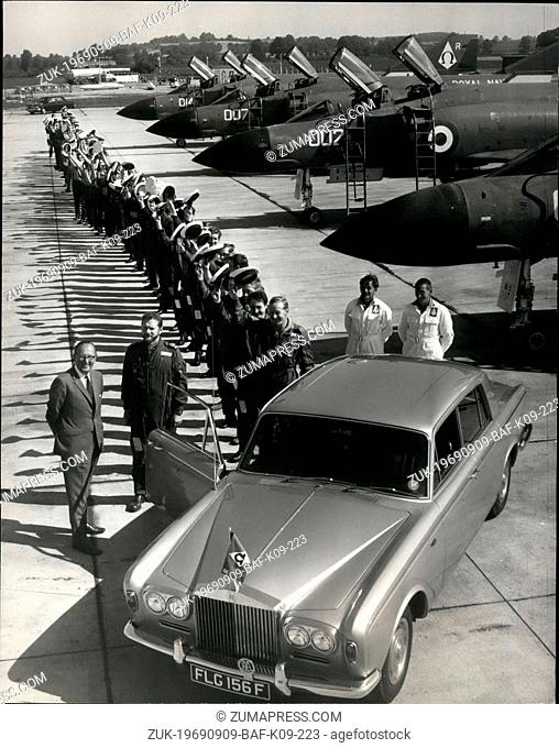 Sep. 09, 1969 - Rolls Royce for last fixed wing squadron of the fleet air arm; To commemorate the long association between the Royal Navy and Rolls Royce