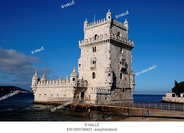 Portugal, Lisbon, Tower of Belem Torre de Belem