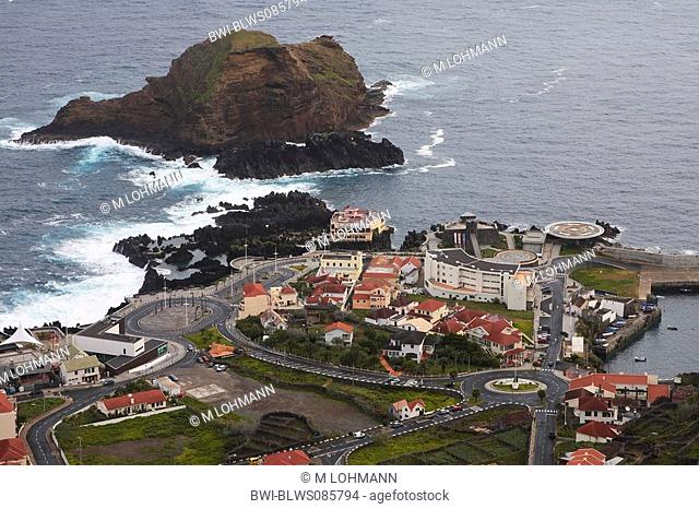 harbour and pools of Porto Moniz, Portugal, Madeira