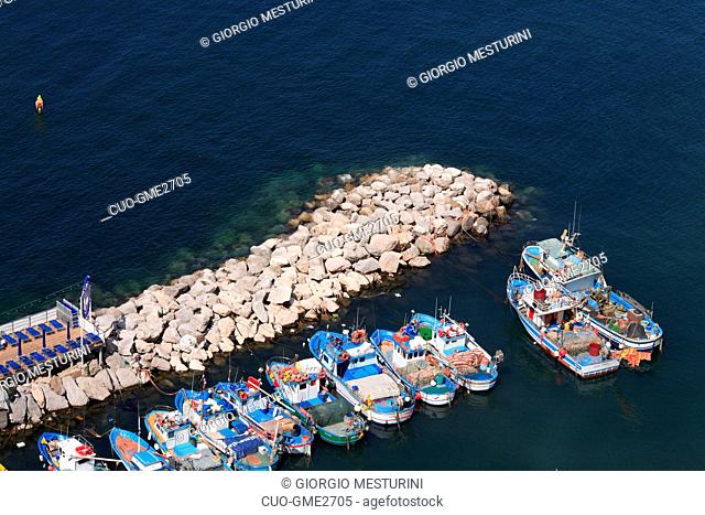 Marina Grande bay, Sorrento, Sorrentine Peninsula, Campania, Italy, Europe