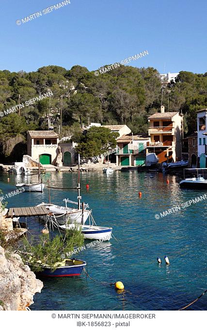 Port in Cala Figuera, Santanyi, Majorca, Balearic Islands, Spain, Europe