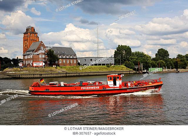 Fire Department Boat, Hamburg, Germany