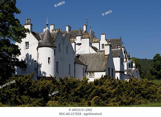Blair Castle, Blair Atholl, county Perth, Scotland, seat of private army Atholl Highlanders