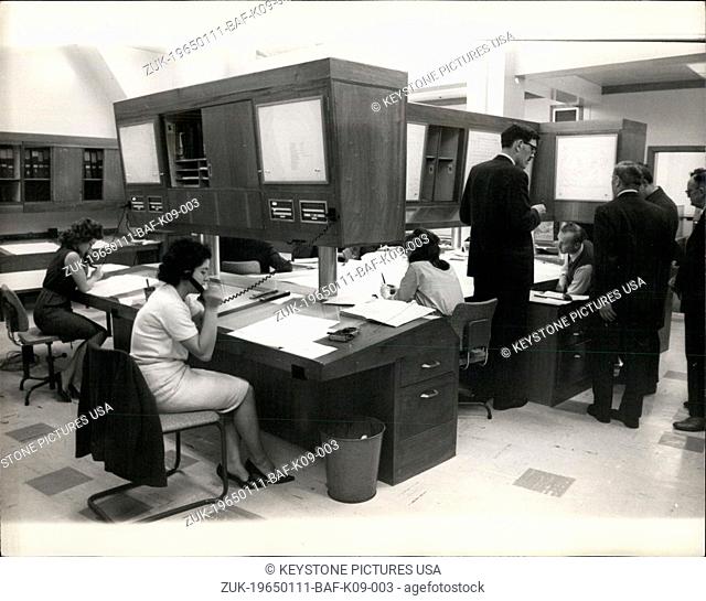 Jan. 11, 1965 - 11-1-65 The London Weather Centre moves to high Holborn ?¢‚Ç¨‚Äú The London Weather Centre this morning moved from Princes House