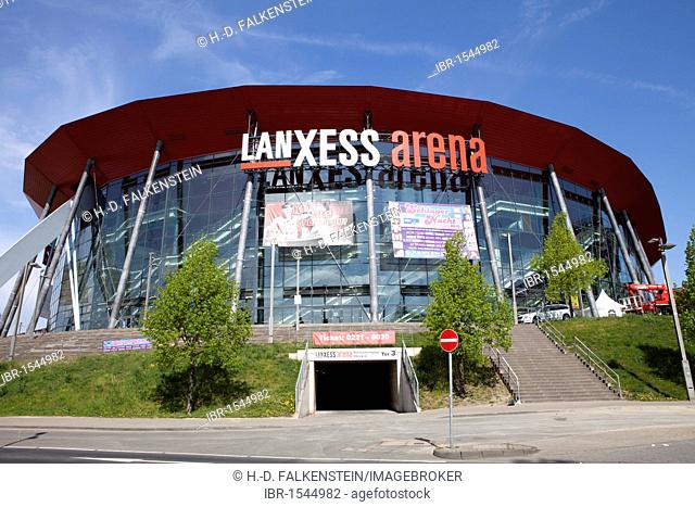 The Lanxess Arena in the Deutz district, Cologne, North Rhine-Westphalia, Germany, Europe