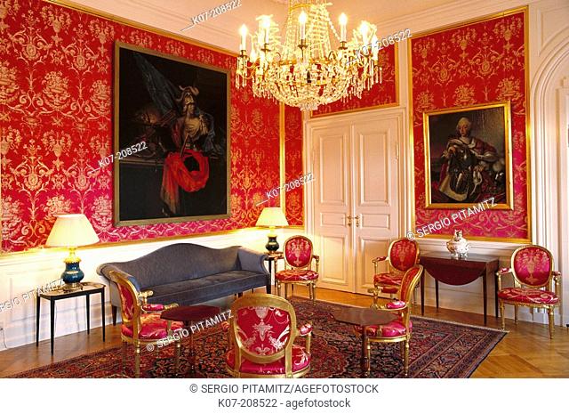 Amalienborg Palace, Prince Henry room. Copenhagen. Denmark