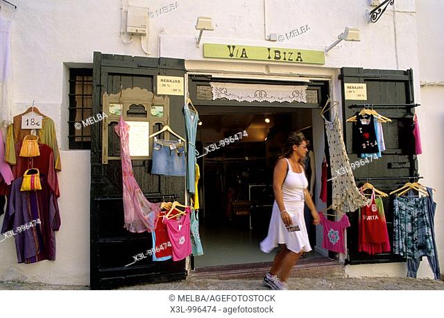 Typical shop of Dalt de la Vila  Ibiza  Balearic islands  Spain