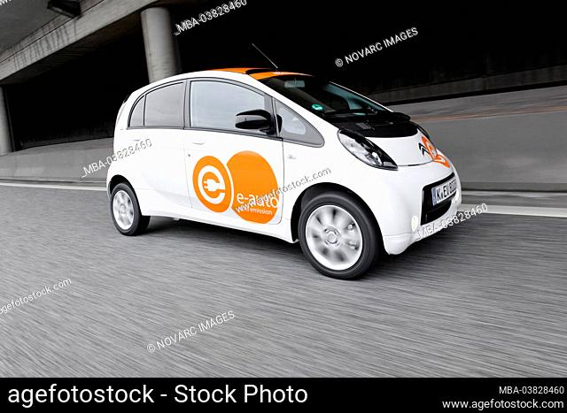 First series-produced, pure electric car in Germany, Citroen C-ZERO AIRDREAM, dynamic driving recording, electromobility, e-car, Germany