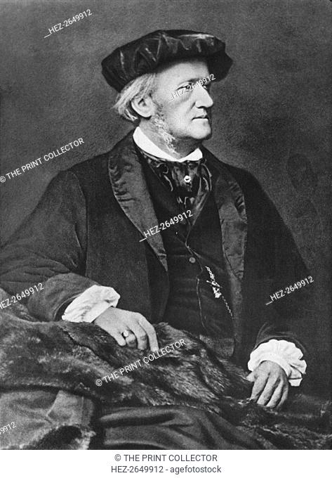 'Richard Wagner', 1870, (1939). Artist: Franz Seraph Hanfstaengl