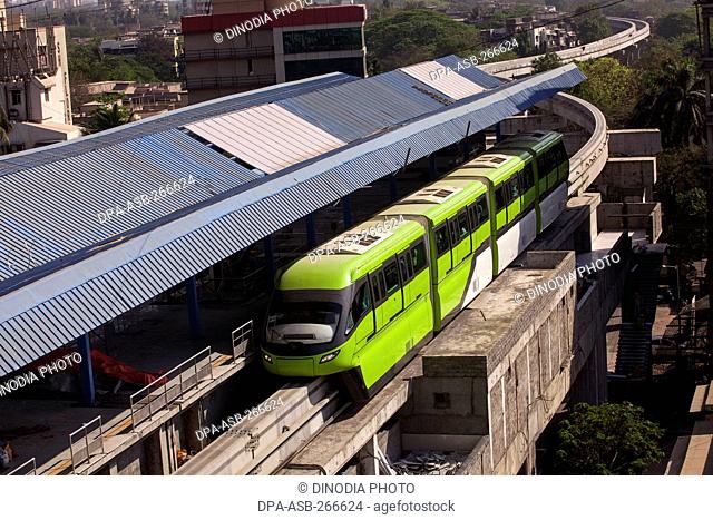 Monorail, Chembur, Mumbai, Maharashtra, India, Asia