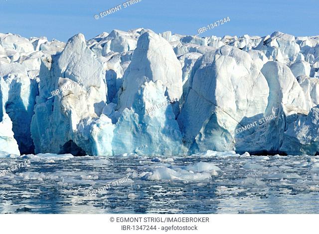 Glacier at Crocker Bay on Devon Island, Northwest Passage, Nunavut, Canada, Arctic