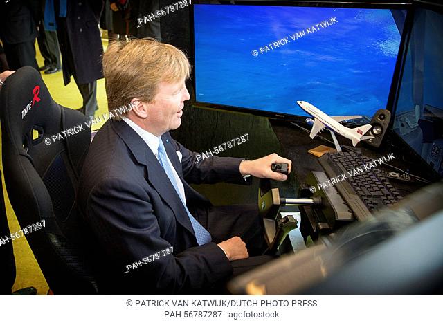 Dutch Crown Prince Willem-Alexander visiting Samso Island, Denmark, 18 March 2015. The royal couples visit Energy Academy