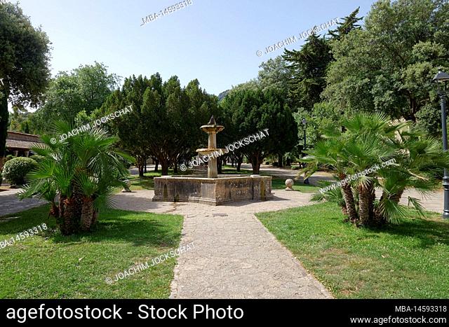 Lluc Monastery Park, Santuari de Lluc, Tramuntana Mountains, Majorca, Mediterranean Sea, Balearic Islands, Spain