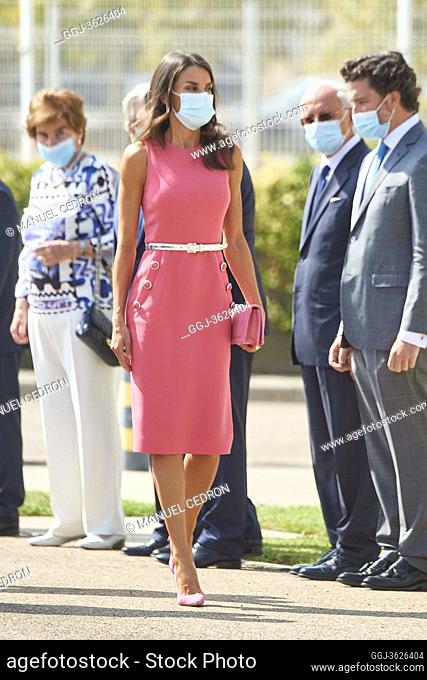 Queen Letizia of Spain attends the Commemoration of the 125th anniversary of Heraldo de Aragon Newspaper at Heraldo Rotary Press on September 16