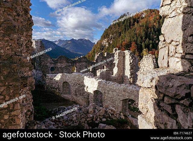 Ehrenberg Castle Ruin, Municipality of Reutte, Tyrol, Austria, Europe