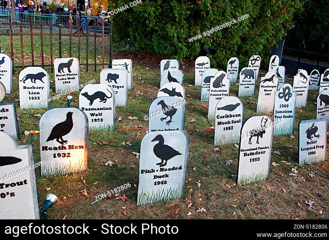 Animal Extinction grave site Cemetery silhouettes