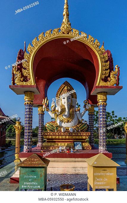 Wat Plai Laem Tempel in Ban Bo Phut, island Ko Samui, Thailand, Asia