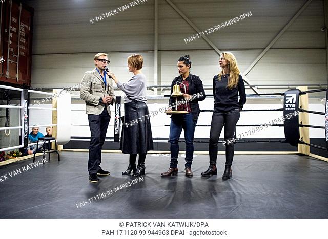 Prince Bernhard of The Netherlands opens TYR boxing school of Marichelle de Jong in Rotterdam, The Netherlands, 17 November 2017