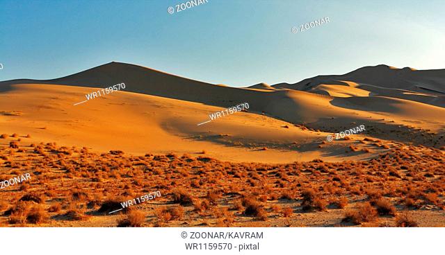 The greater sandy dune Eureka on sunrise