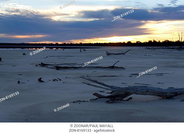 Lake Ninan Salt Lake at Sunrise, Victoria Plains Western Australia