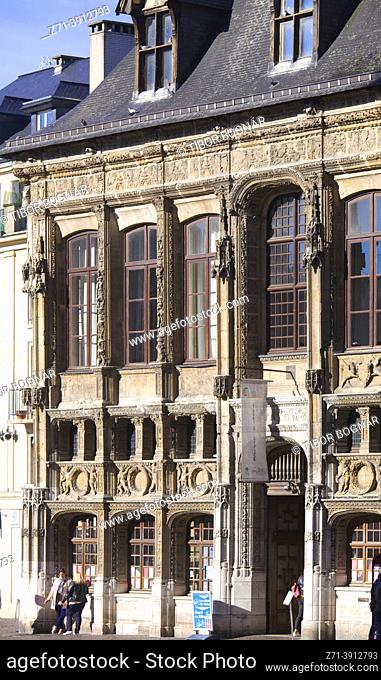 France, Normandie, Rouen, Place de la Cathédrale, tourist office, historic architecture,
