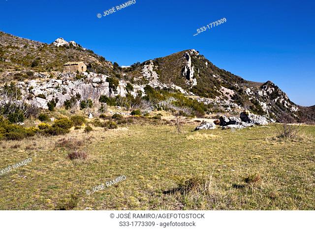 San Román hill  Huesca  Aragón  Spain