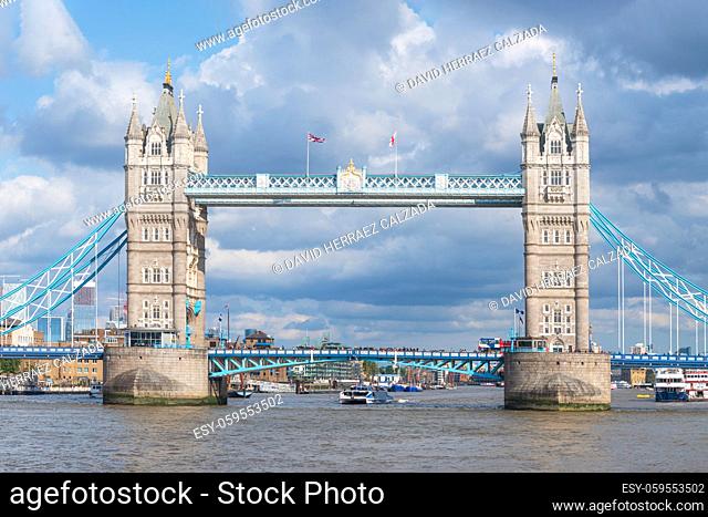 Famous landmark Tower Bridge in London, United Kingdom