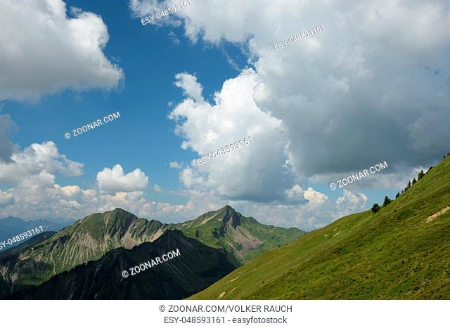 glatthorn, faschina, faschinajoch, joch, pass, passhöhe, bregenzerwald, bregenzerwaldgebirge, vorarlberg, österreich, alpen, gebirge, berge, berg
