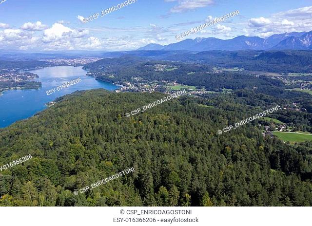 Panoramic View of Lake Worthersee