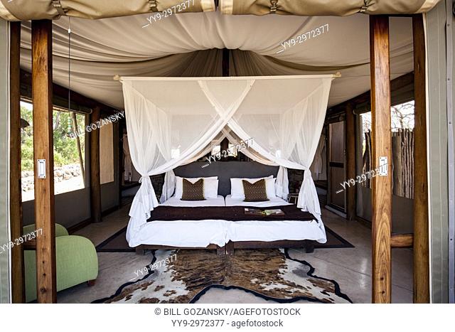 Luxury Tent at Onguma Tented Camp, Onguma Game Reserve, Namibia, Africa