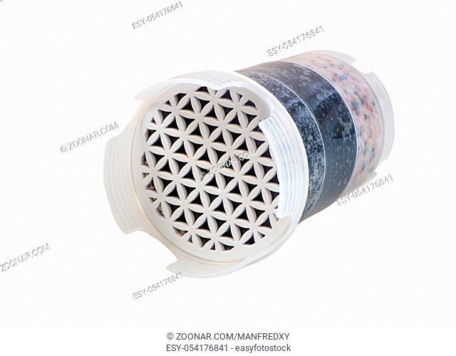 Isolated water purification filter with activated charcoal