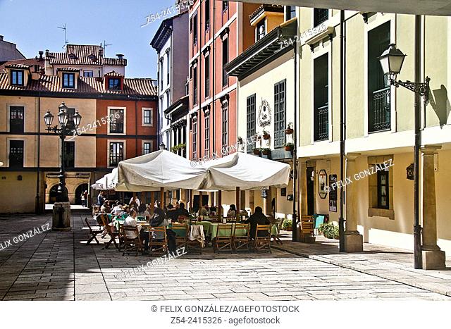 Fontan square, Oviedo, Asturias, Spain