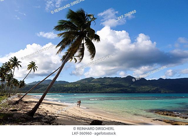 Playa Rincon Beach near Las Galeras, Samana Peninsula, Dominican Republic