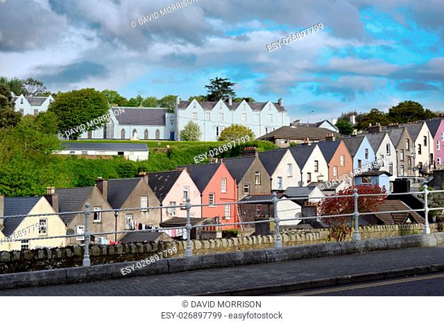 view of a cobh town street in county cork ireland from the catherdral