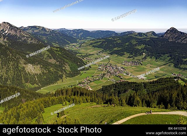 View of Tannheim Valley, Tyrol, Austria, Europe