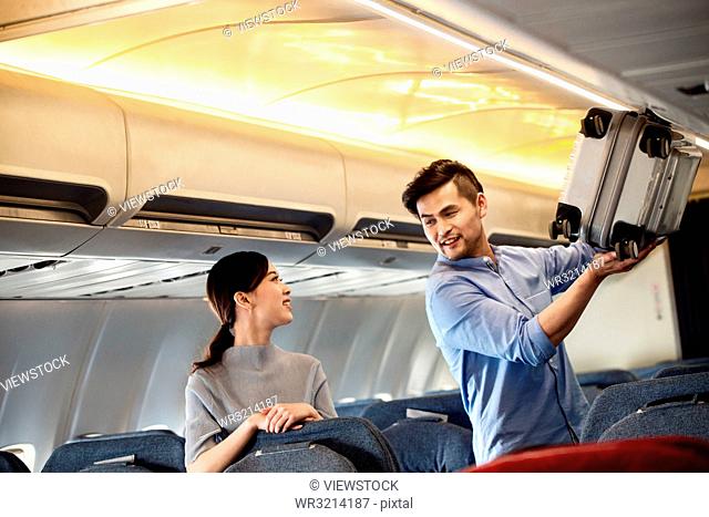 Young couples to travel by plane