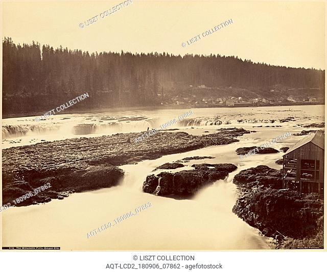 The Willamette Falls, Oregon City; Carleton Watkins (American, 1829 - 1916), I.W. Taber (American, 1830 - 1912); Oregon City, Oregon