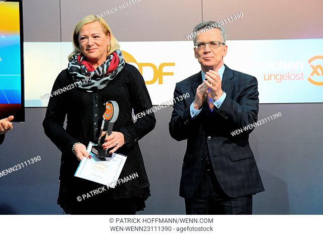 'XY-Preis – Gemeinsam gegen das Verbrechen' award ceremony at ZDF-Hauptstadtstudio in Mitte. Featuring: Manuela Droste, Dr