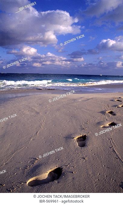 The beach Grace Bay Providenciales Turks and Caicos Islands Bahamas Caribbean