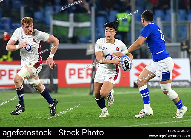 The player of England Marcus Smith during the match Italy-England at the Olympic Stadium. Rome (Italy), February 13th, 2022