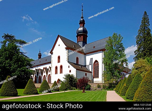 Germany, Hesse, Rheingau, Eberbach Monastery near Eltville am Rhein, The Eberbach Monastery (also Erbach Monastery; Latin Abbatia Eberbacensis) is a former...