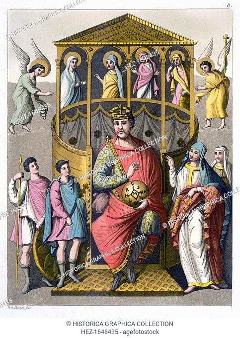 Charles II, the Bald, 9th century Frankish king and Holy Roman Emperor, (c1820-1839). Charles the Bald (823-877) was king of the Western Franks from 843-877 and...