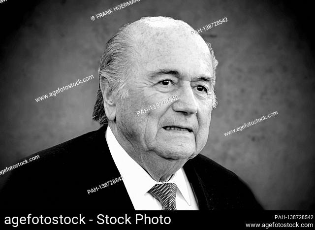 PHOTOMONTAGE: Sepp (Joseph, Josef) BLATTER (SUI), former FIFA President, single image, trimmed single motif, portrait, portrait, portrait
