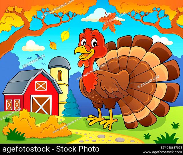 Turkey bird theme image 2 - picture illustration