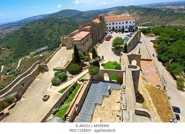 Palmela, Palmela castle now Pousada-hotel, Setubal district, Serra de Arrabida, Portugal, Europe