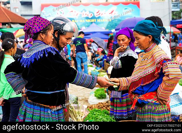 Market with food, seafood, meal, fruits, vegetables, textile, wood products and many more. Daylife of people in countryside. (CTK Photo/Ondrej Zaruba)