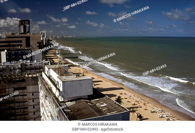 Beach of Boa Viagem; Recife; Pernambuco; Brazil