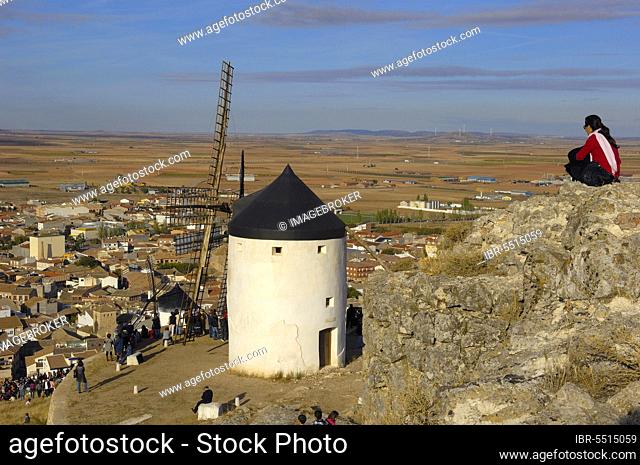 Consuegra, Windmill, Toledo Province, Route of Don Quixote, Castilla-La Mancha, Spain, Europe