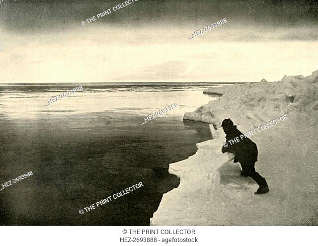'Watching for Seals at the Ice-Edge', c1908, (1909). Artist: Unknown