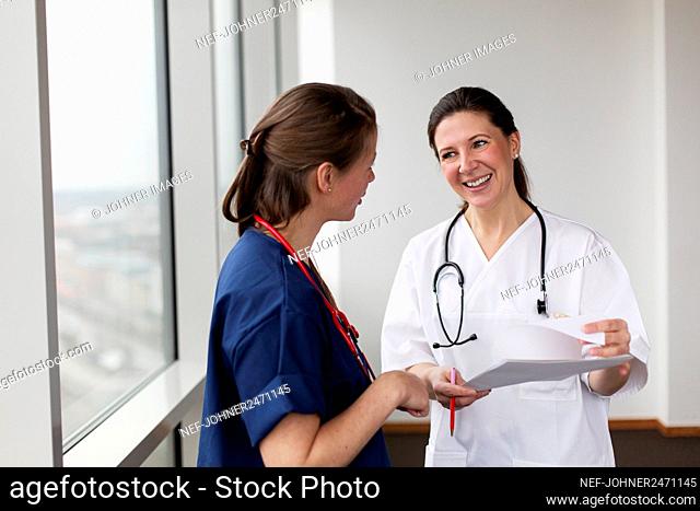 Female doctors in hospital